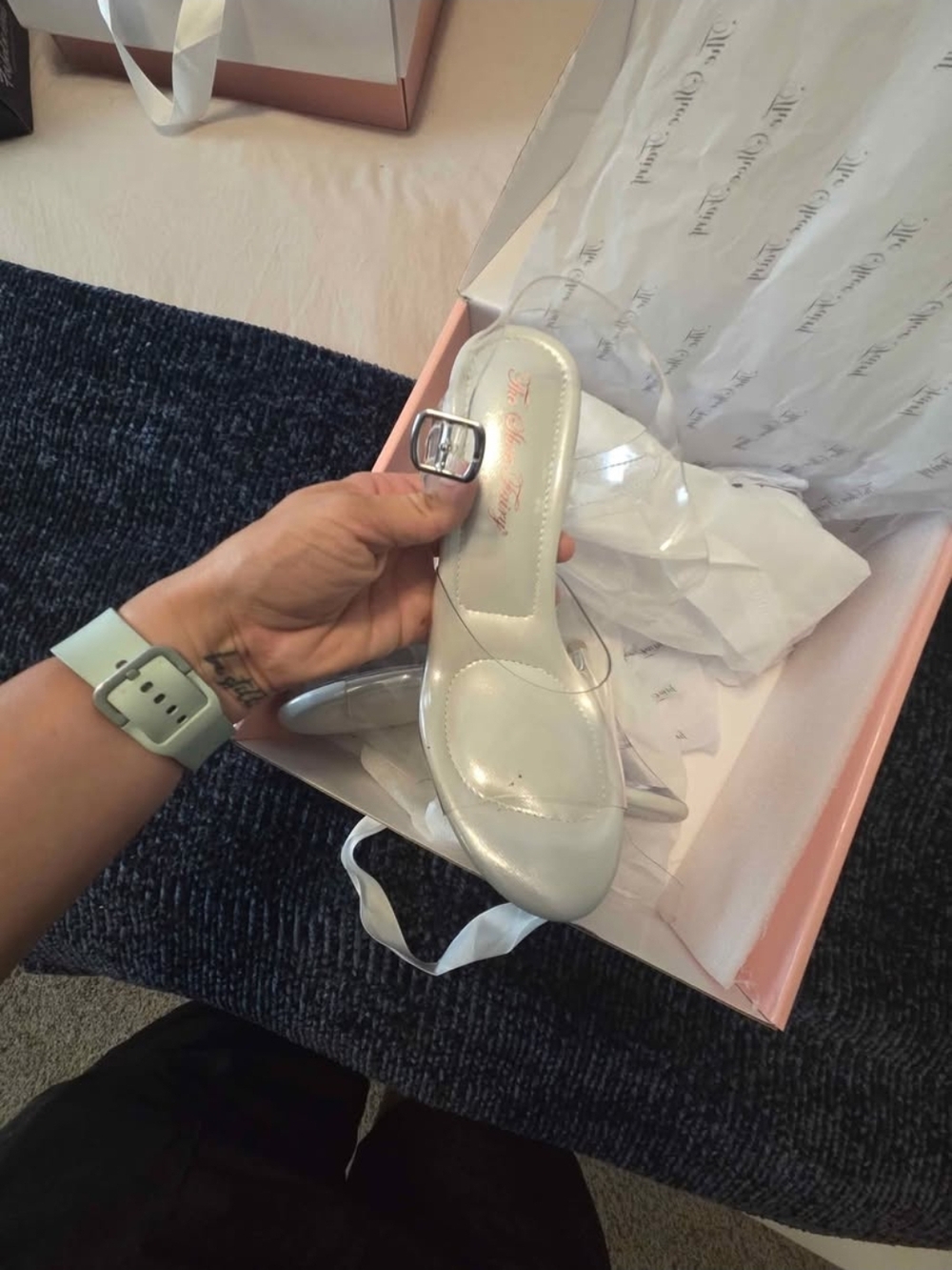 Olympian 2.0 Clear High Heel Sandal - Picture 5 of 6
